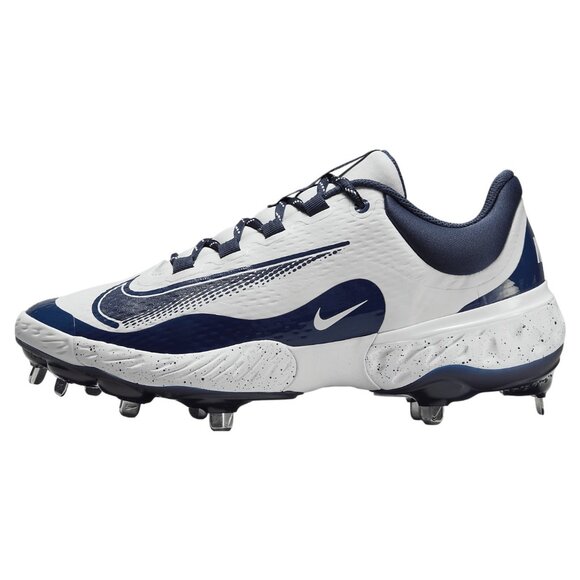 Nike Alpha Huarache Elite 4 Men Baseball Cleat White Blue FD2745-107 NEW - Picture 2 of 9